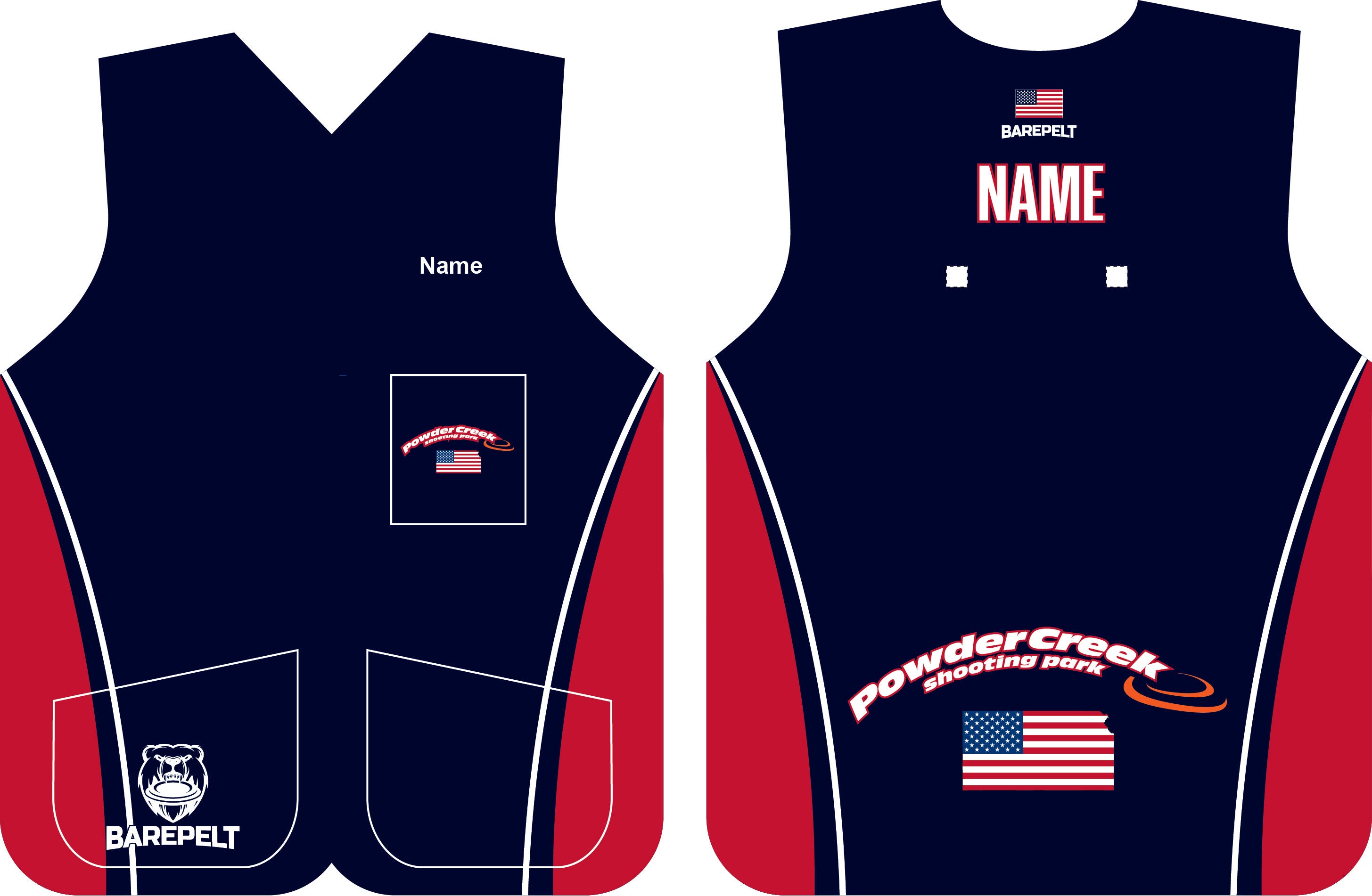 Powder Creek Shooting Park Gen. 2 Vest Barepelt